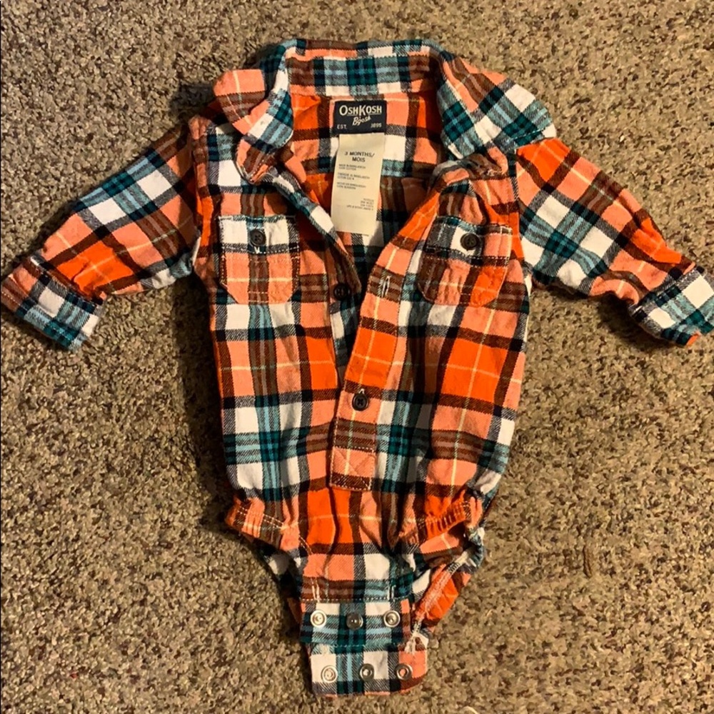 OshKosh flannel onesie